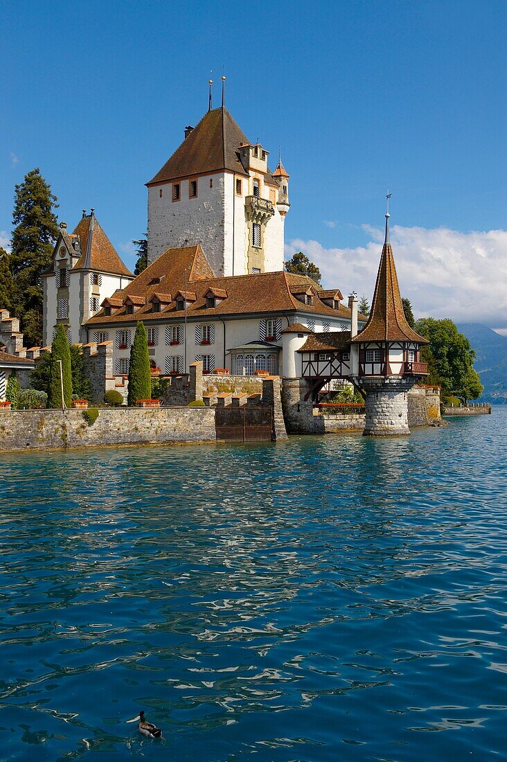 Oberhoffen Castle Lake Thun Bernese Oberland Switzerland