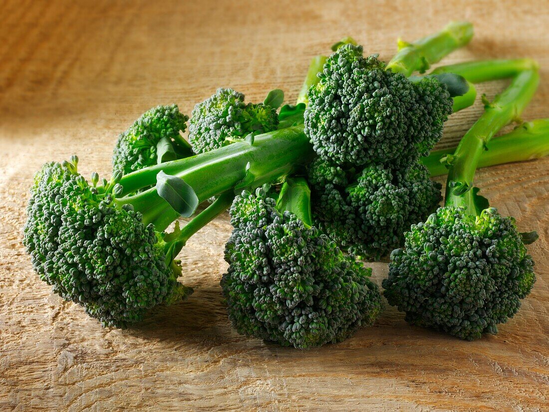 Fresh broccoli heads