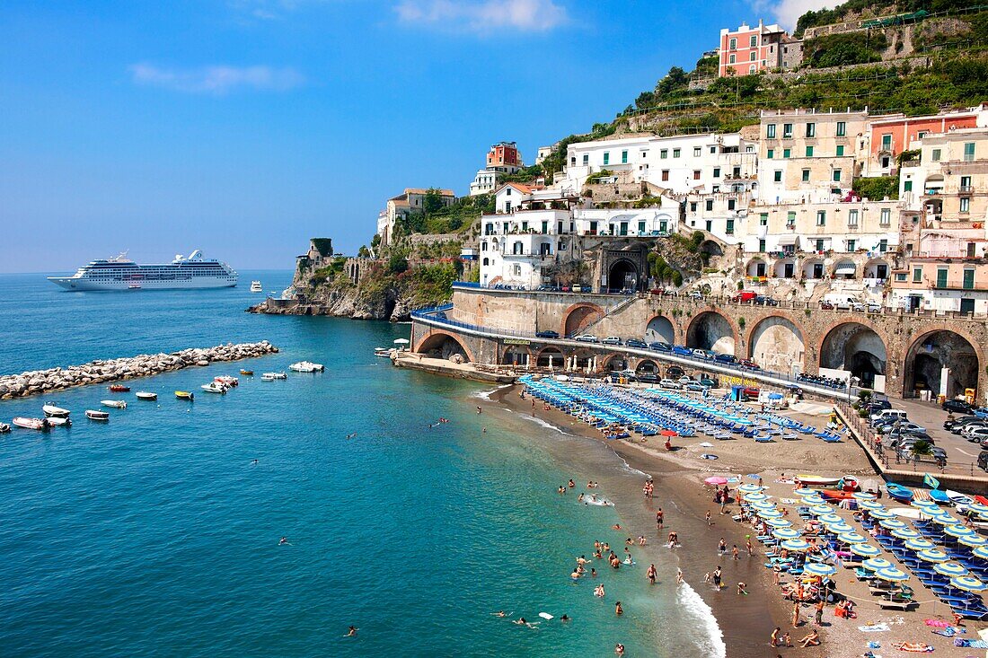 Resort town of Atrani, Amalfi Coast, Italy