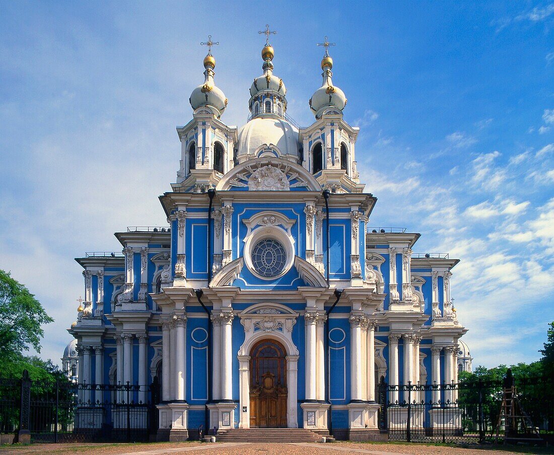 Russia St Petersburg Smolny Cathedral