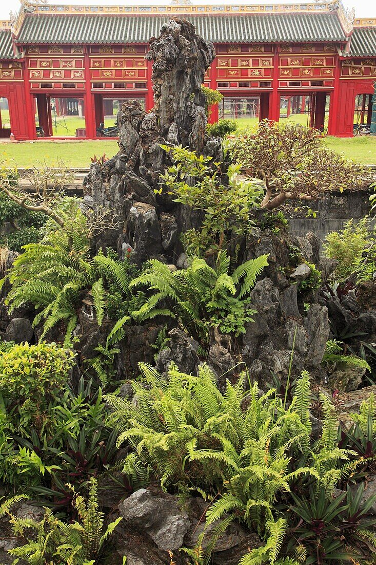 Vietnam, Hue, Citadel, Imperial Enclosure, garden