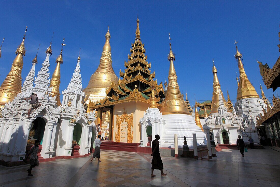 Myanmar, Burma, Yangon, Rangoon, Shwedagon Pagoda