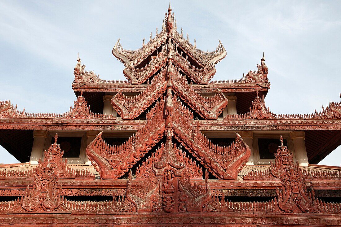 Myanmar, Burma, Amarapura, Bagaya Kyaung Monastery Museum