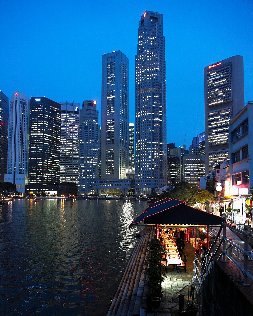 Singapore, Central Business District, Boat Quay, Singapore River