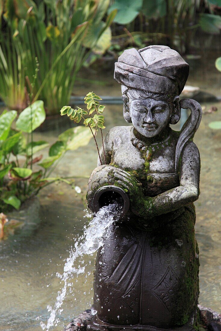 Indonesia, Bali, Sanur, garden statue, decoration, fountain