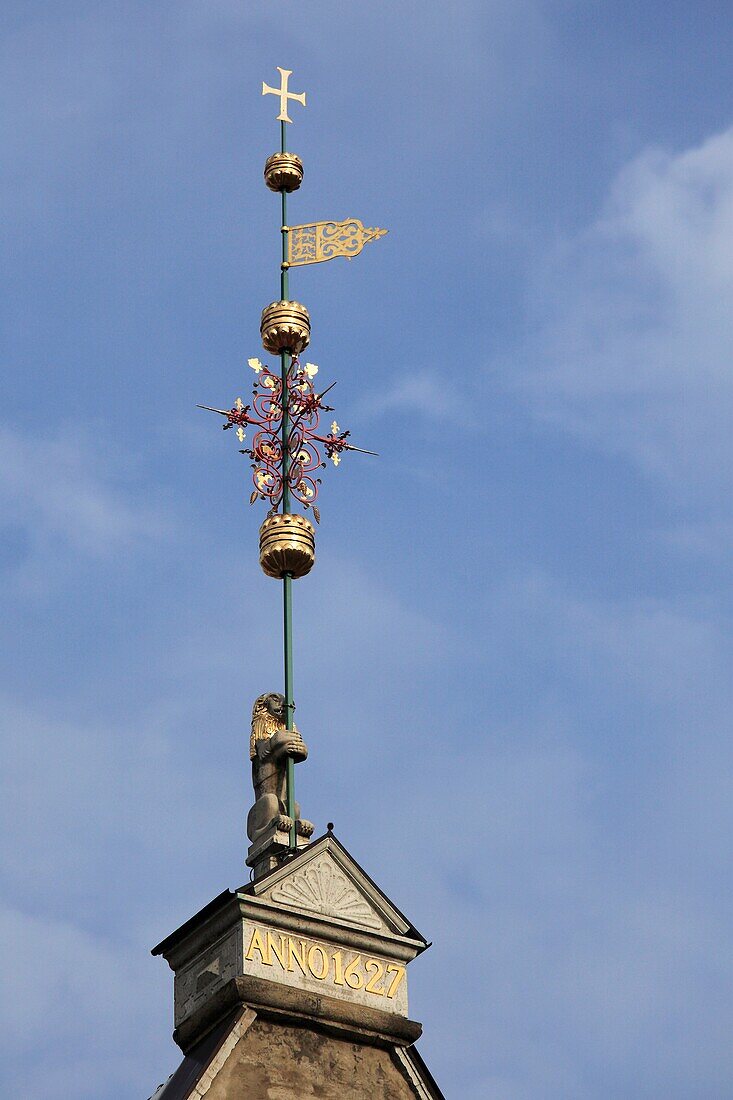 Estonia, Tallinn, Town Hall, spire, architecture detail