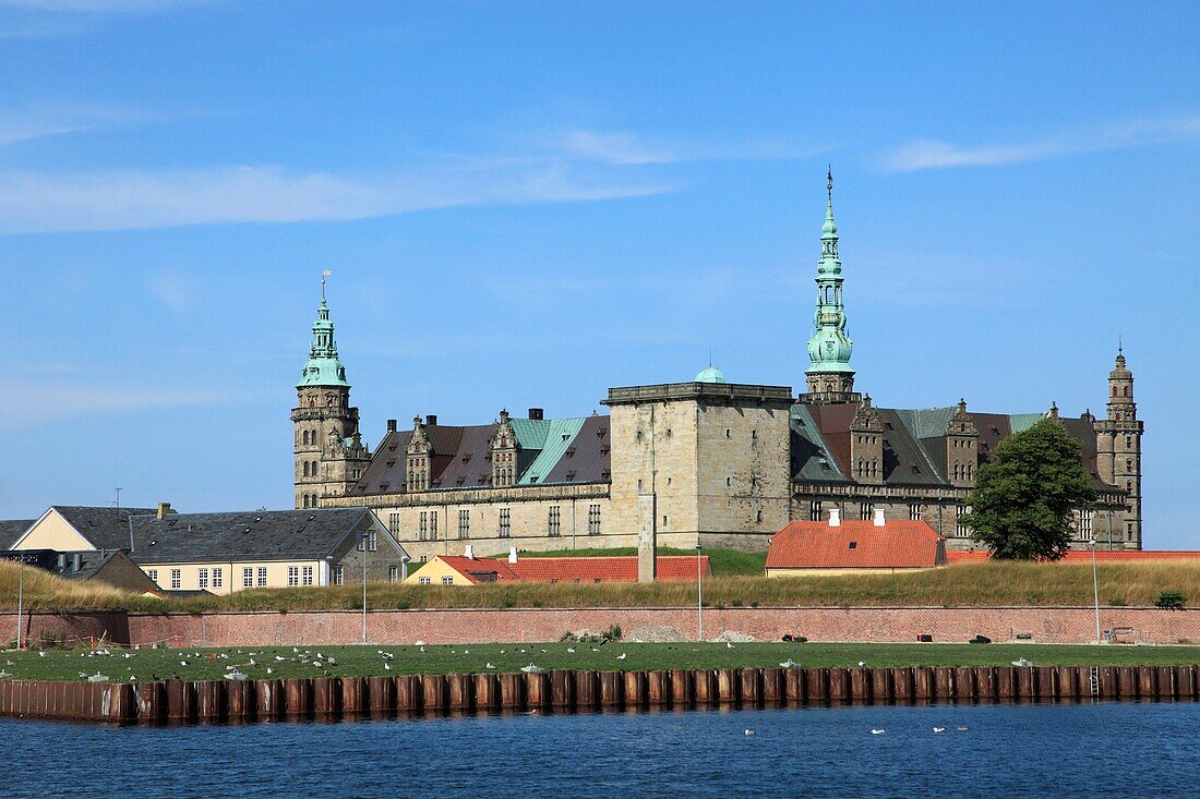 Denmark, Zealand, Helsingor, Kronborg Castle