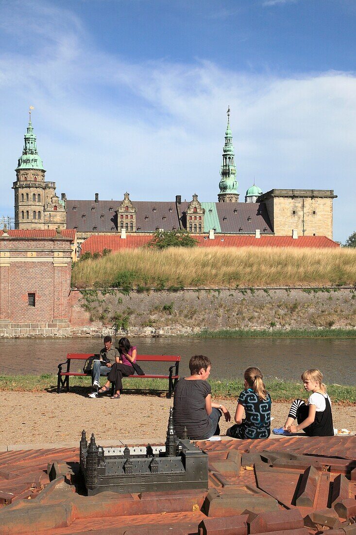 Denmark, Zealand, Helsingor, Kronborg Castle