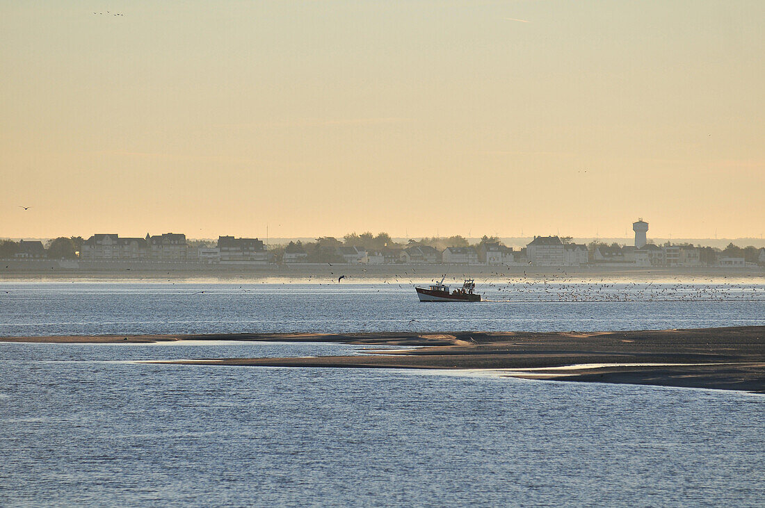 Fishing Boat in the Bay of Somme, Le Crotoy, Somme (80), France