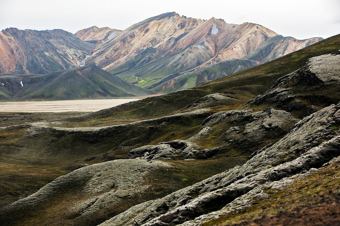 The Mountainous Region of Fjallabak, Which Encompasses the Landmannalaugar, in the South of the Country. the 47, 000 Hectares of the Fjallabak Were Classed As a Nature Reserve in 1979, Highlands of Iceland, Europe