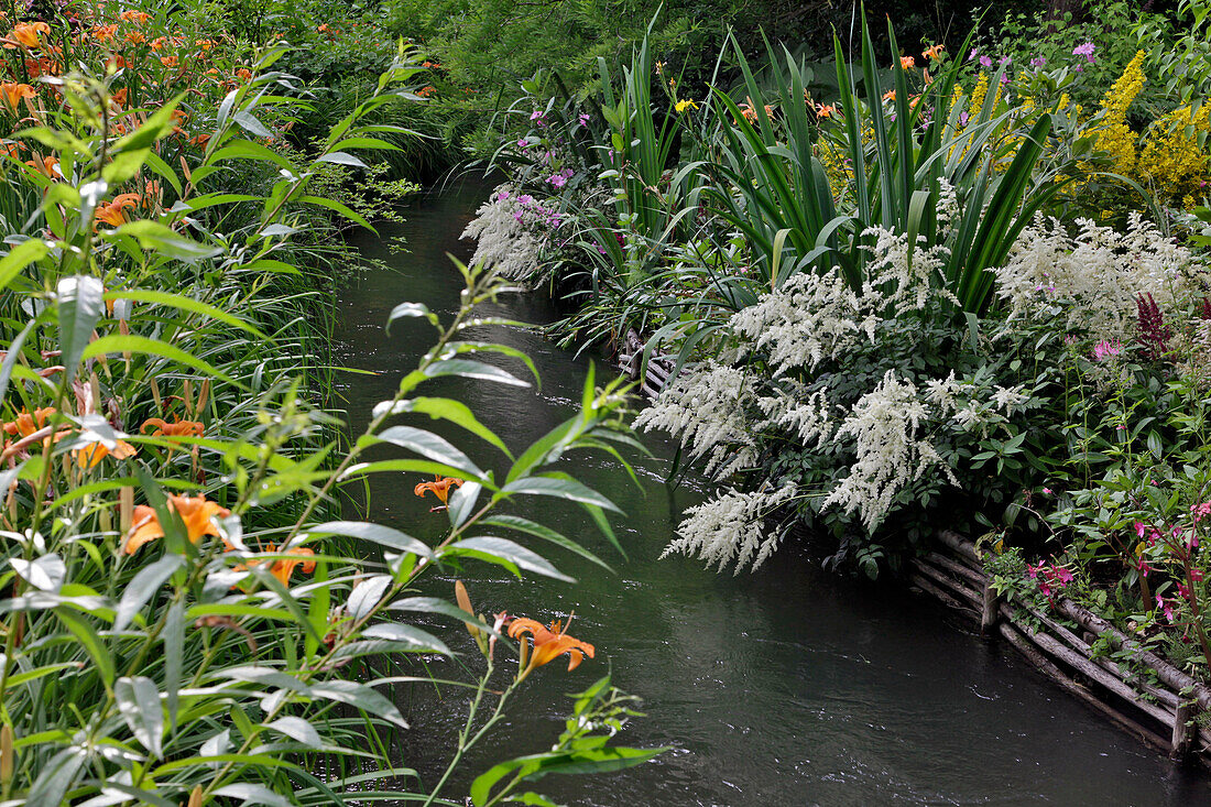 The Small River Epte that Crosses Through the Impressionist Painter Claude Monet's Water Garden, Giverny, Eure (27), France