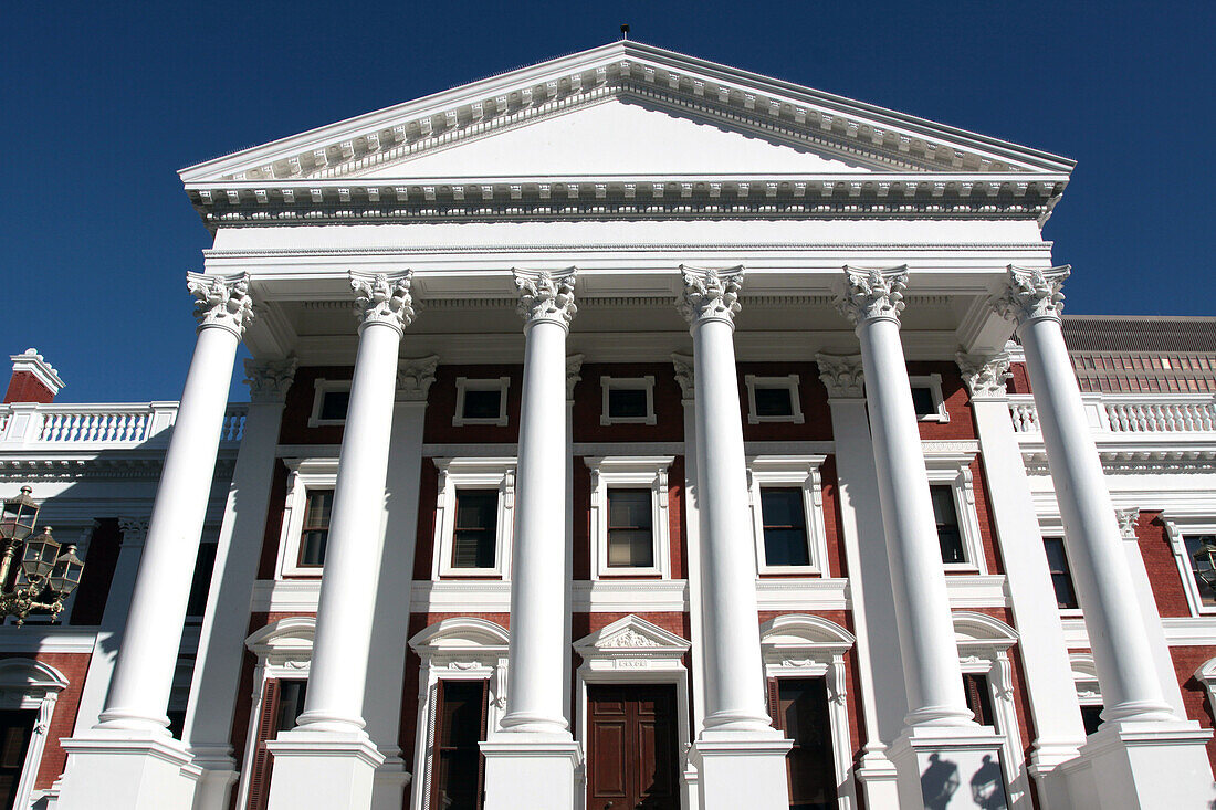 Façade of the Parliament (1885), City Bowl, Cape Town, Western Cape Province, South Africa