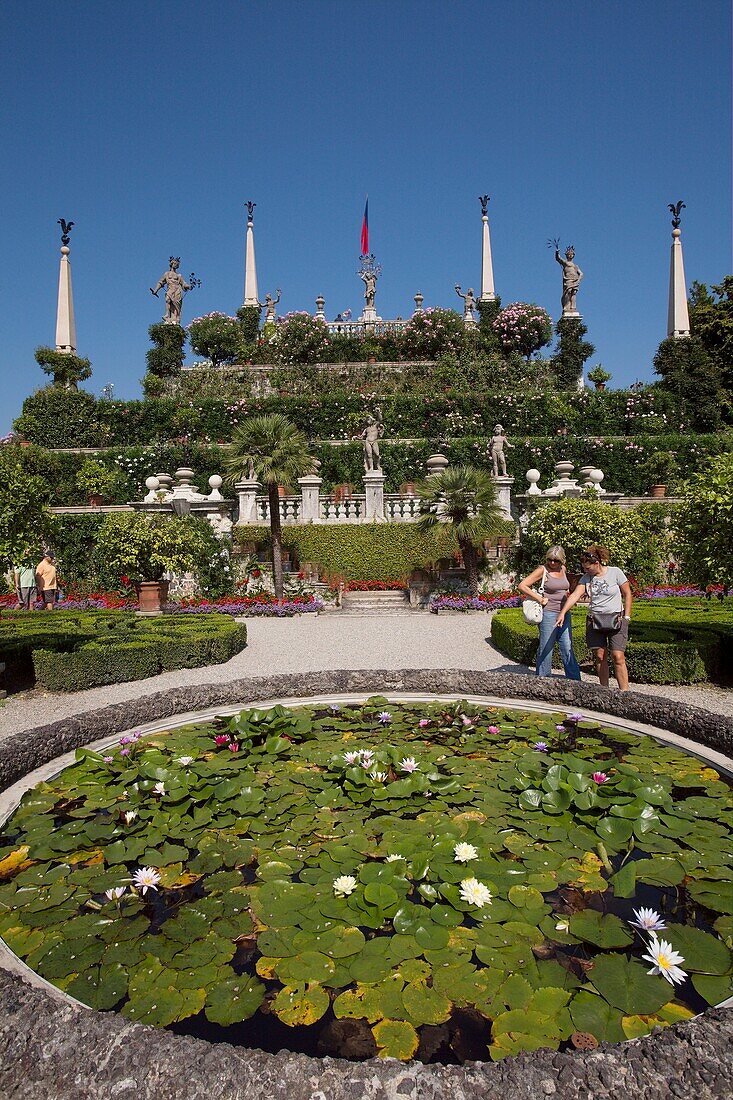 The Baroque Gardens of Isola Bella, Lake Maggiore, Piedmont, Italy