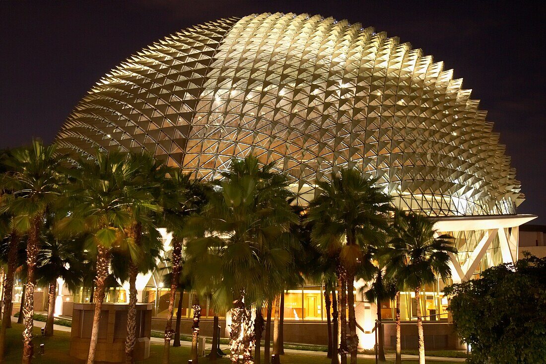 The Durian Building Esplanade Centre Singapore at Night