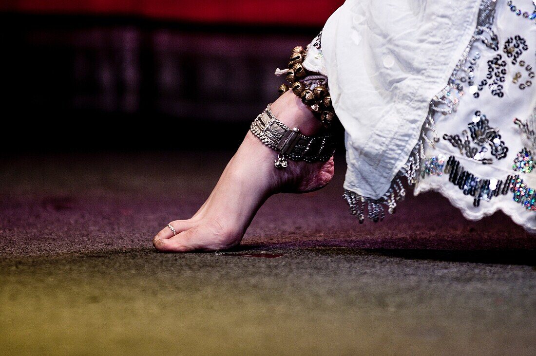 Oriental dancer foot