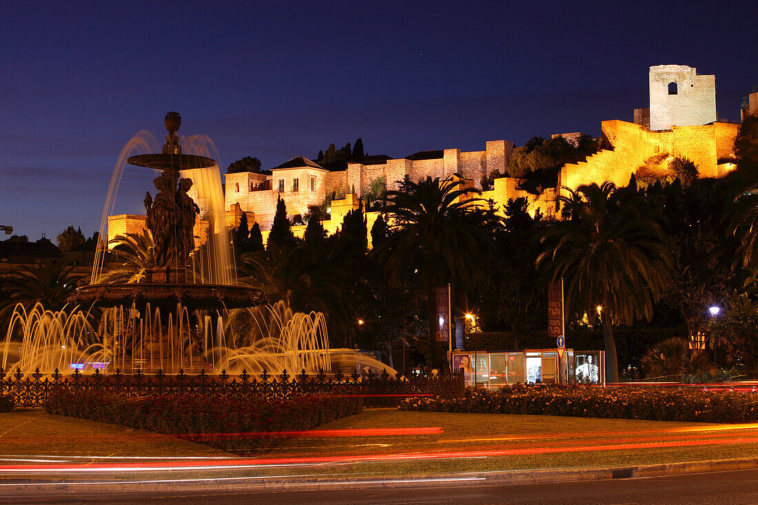 Citadel, La Alcazaba, Malaga, Andalusien, Spanien