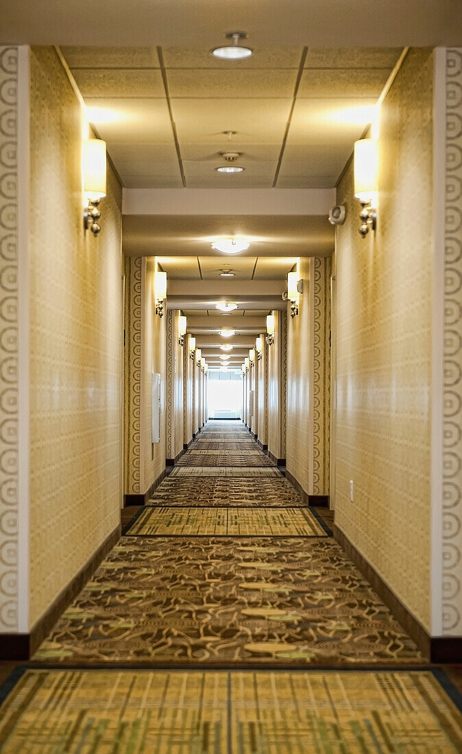 Hotel Corridor, Richmond, Virginia, USA
