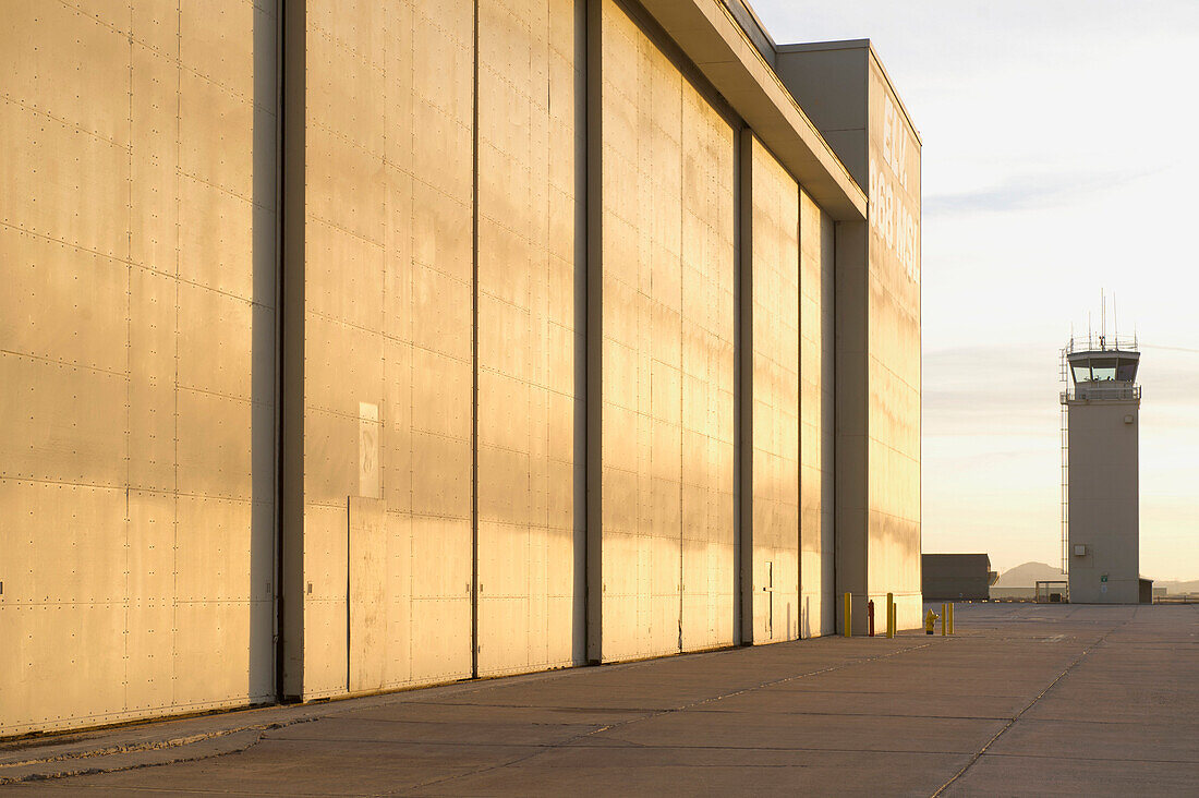 Aircraft Hangers at an Airport, Phoenix, Arizona, USA