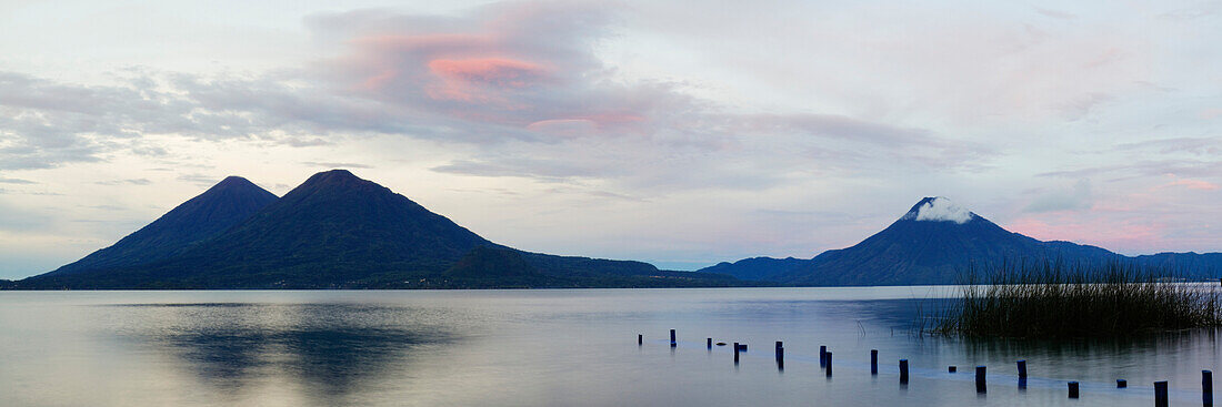 Volcanoes in the Distance, Santa Catarina Palopo, Guatemala