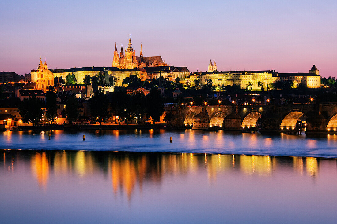 Prague Castle on the Riverbank, Prague, Czech Republic