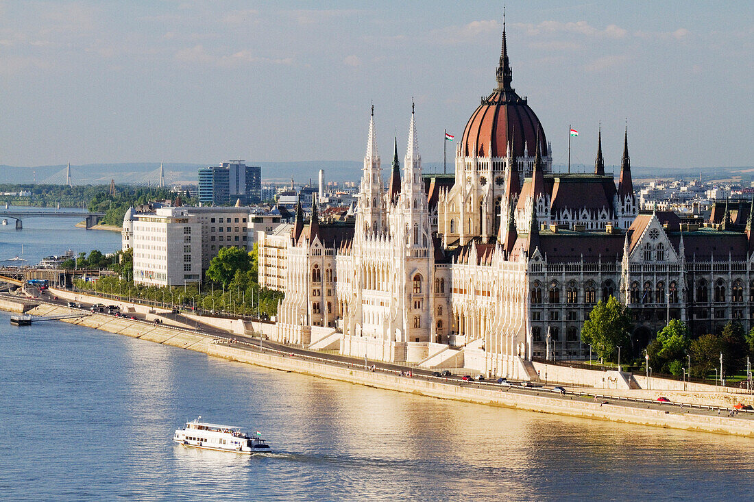 Parliament Building on the Danube, Budapest, Hungary