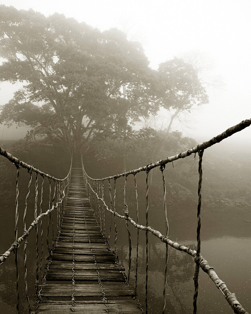 Old Walking Bridge, Sapa, Vietnam
