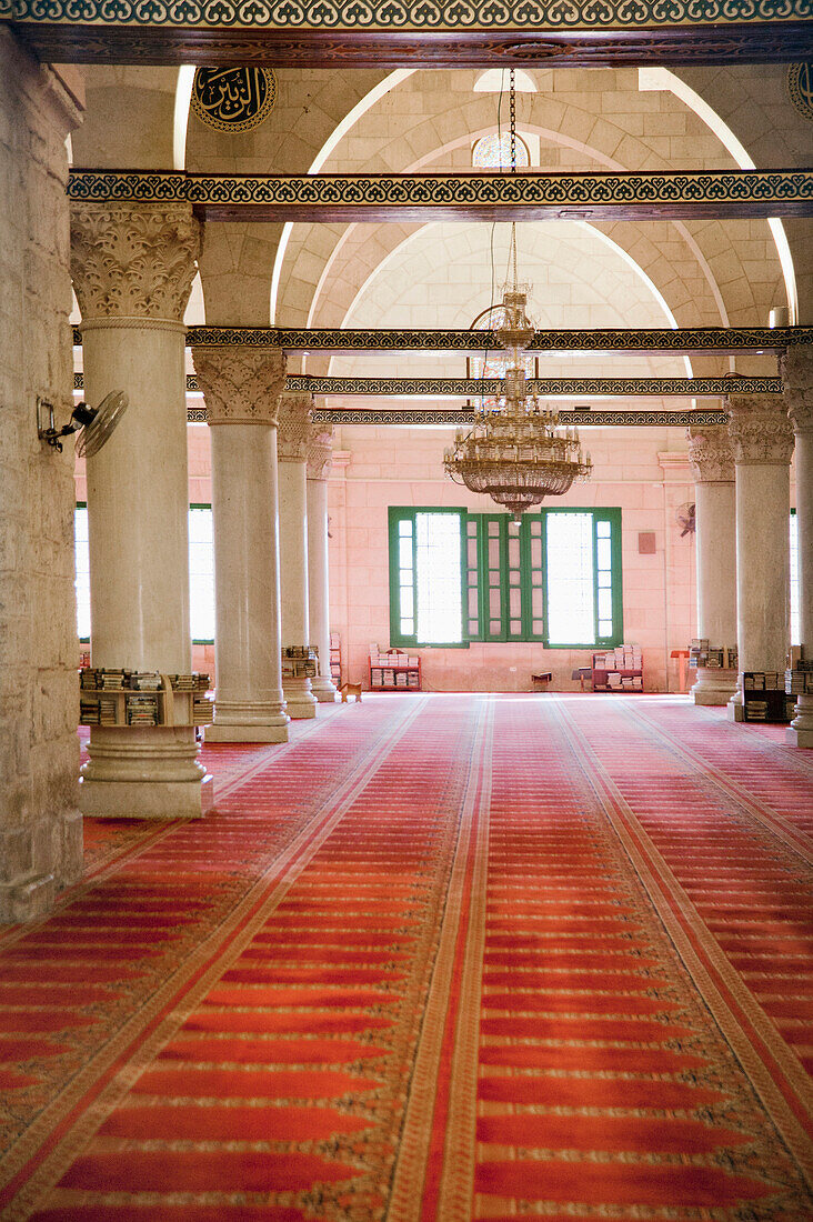 Interior Of Mosque, Jerusalem, Israel