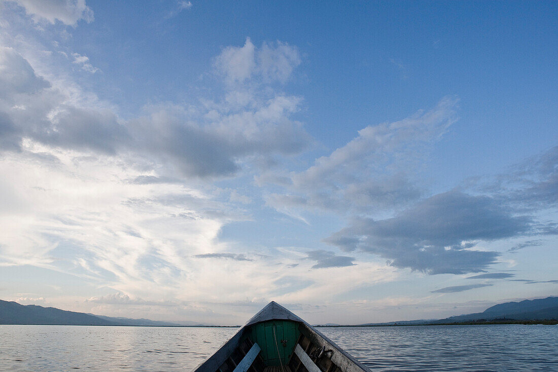 Boat on Inle Lake, Myanmar