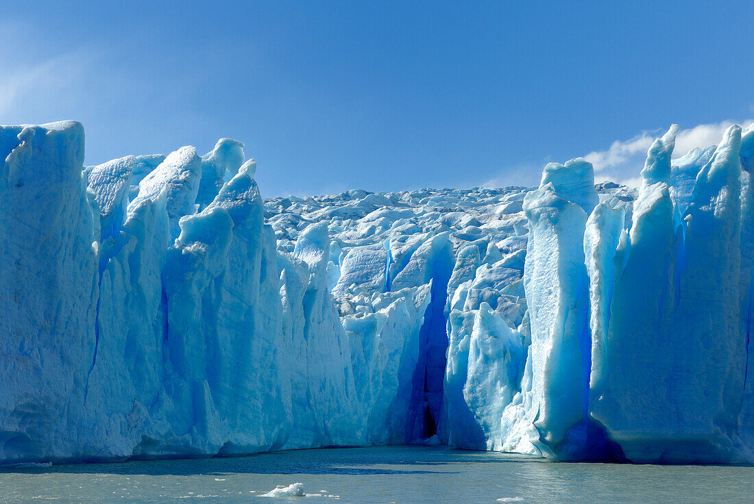 Chile, Patagonia, Torres del Paine national park, Grey glacier