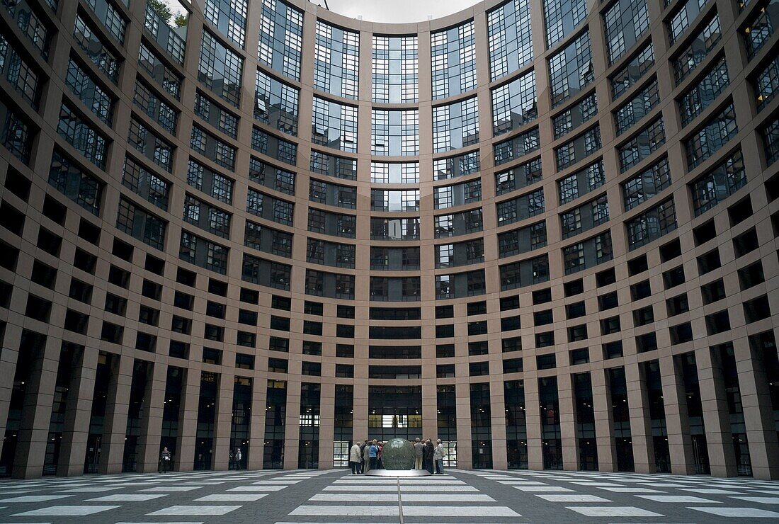 France, Alsace, Haut Rhin, Strasbourg, European parliament, indoors