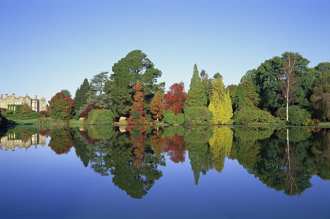 England,Sussex,Autumn Leaves in Sheffield Park Garden