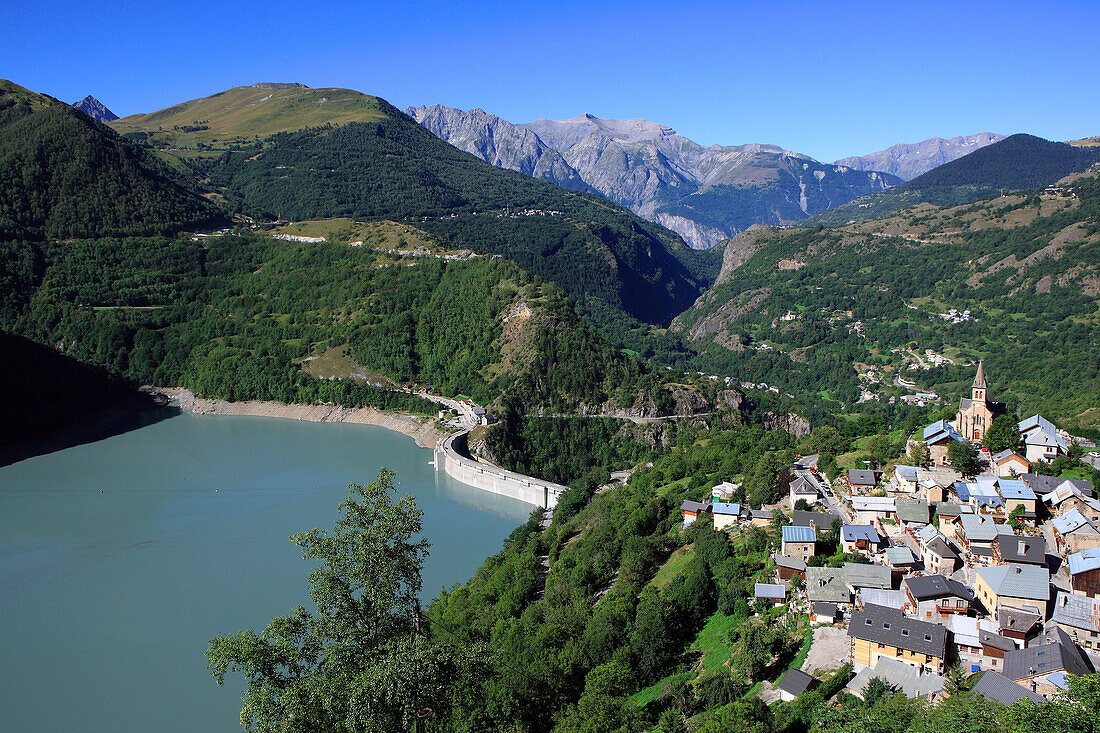 France, Alps, Isere, Chambon dam near Mizoen