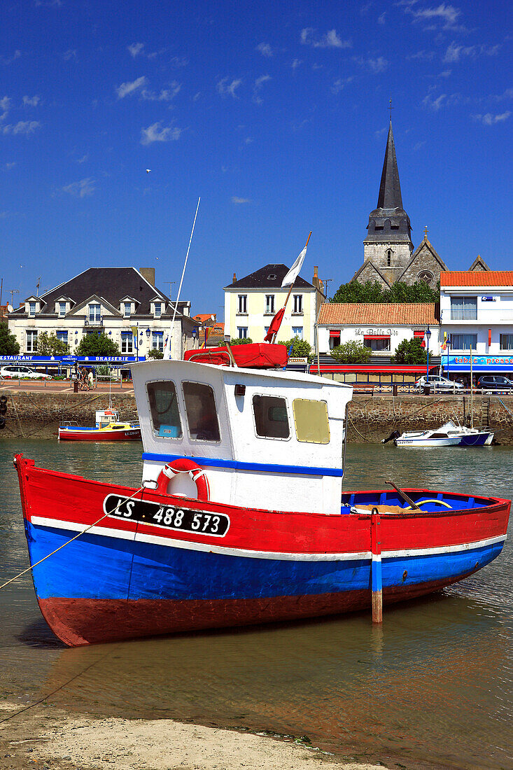 France, Pays de la Loire, Vendée, St Gilles Croix de Vie, little harbor