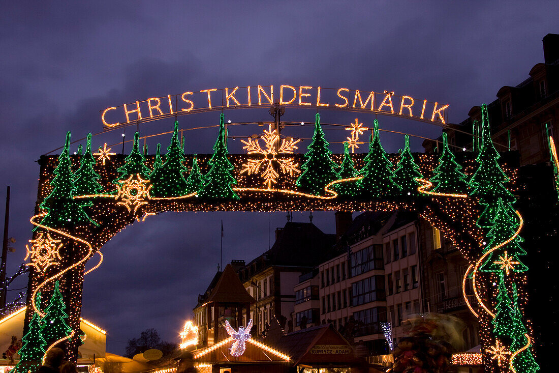 France, Alsace, Bas-Rhin, Strasbourg, Christmas market