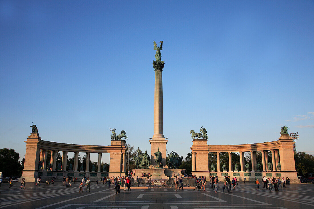 Hungary, Budapest, Millenary Monument