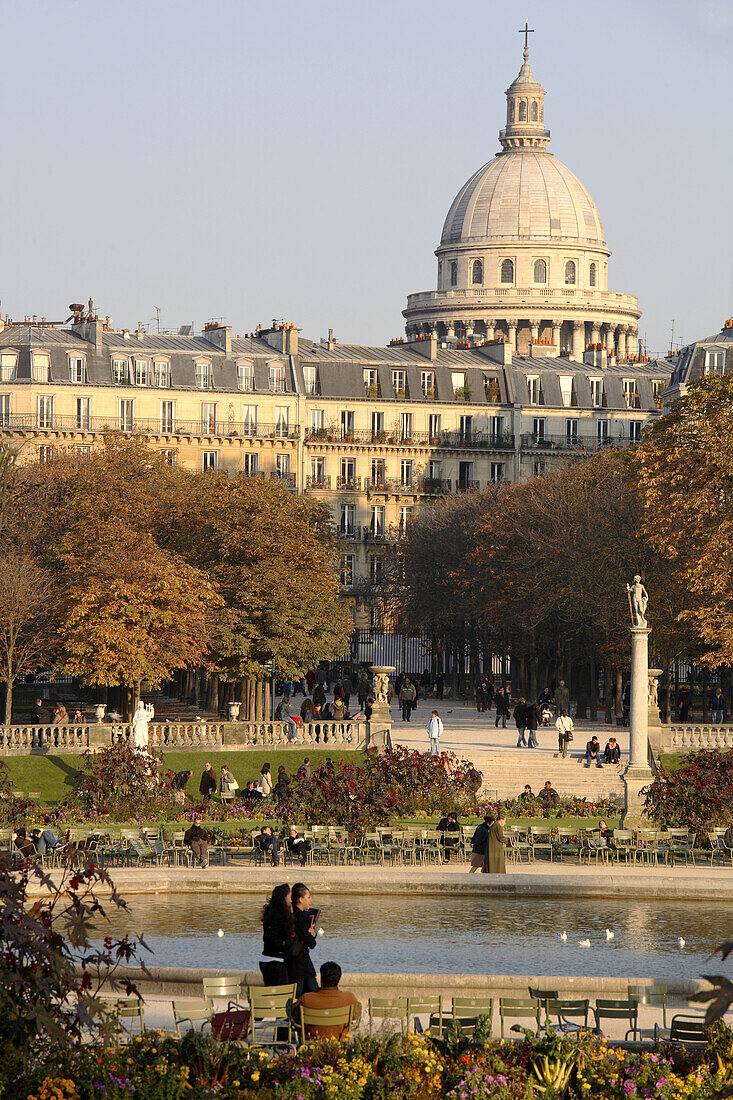 France, Paris, Luxembourg garden, Panthéon