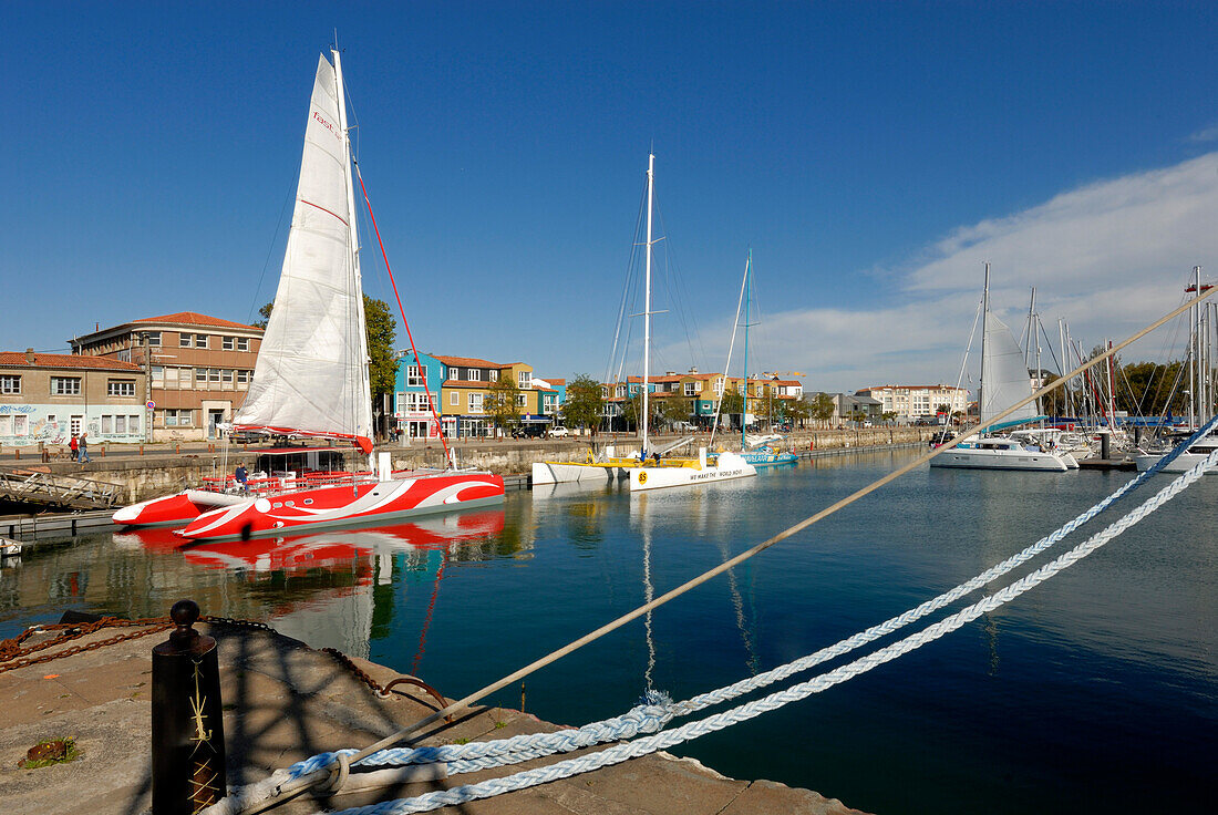 France, Poitou-Charentes, Charente-Maritime, La Rochelle, race catamaran