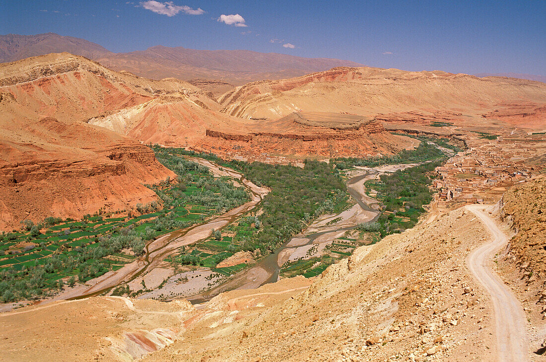 Morocco, Rose valley, general view