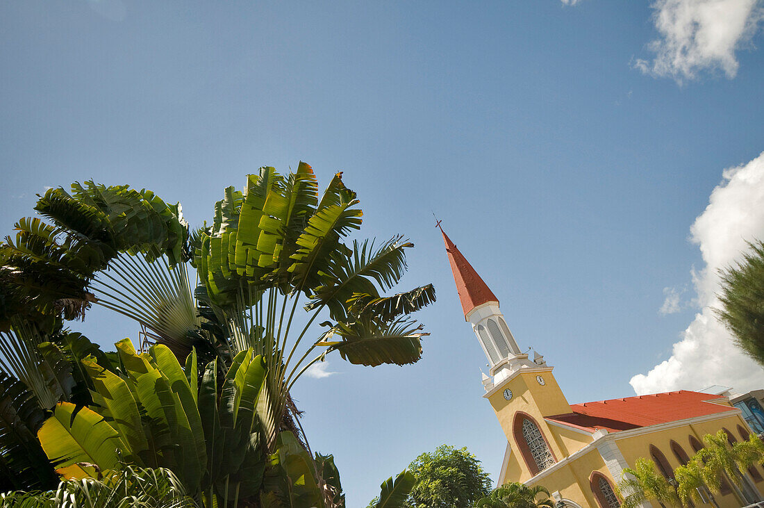 French Polynesia, Southern Pacific Ocean, Archipelago of Society Islands, Islands in the Windward, Tahiti, City of Papeete, Catholic cathedral