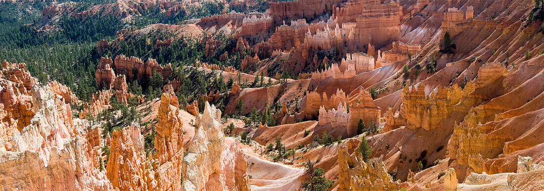 US, Utah, Bryce Canyon National Park, giant natural amphitheater created by erosion along the eastern side of the Paunsaugunt Plateau