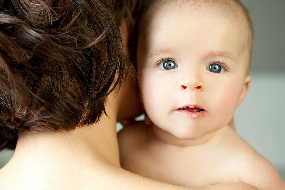 Mother with her baby