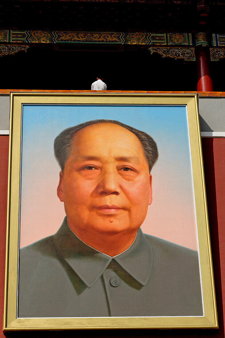 China, Beijing, Tiananmen Gate, Forbidden City, Mao Zedong portrait