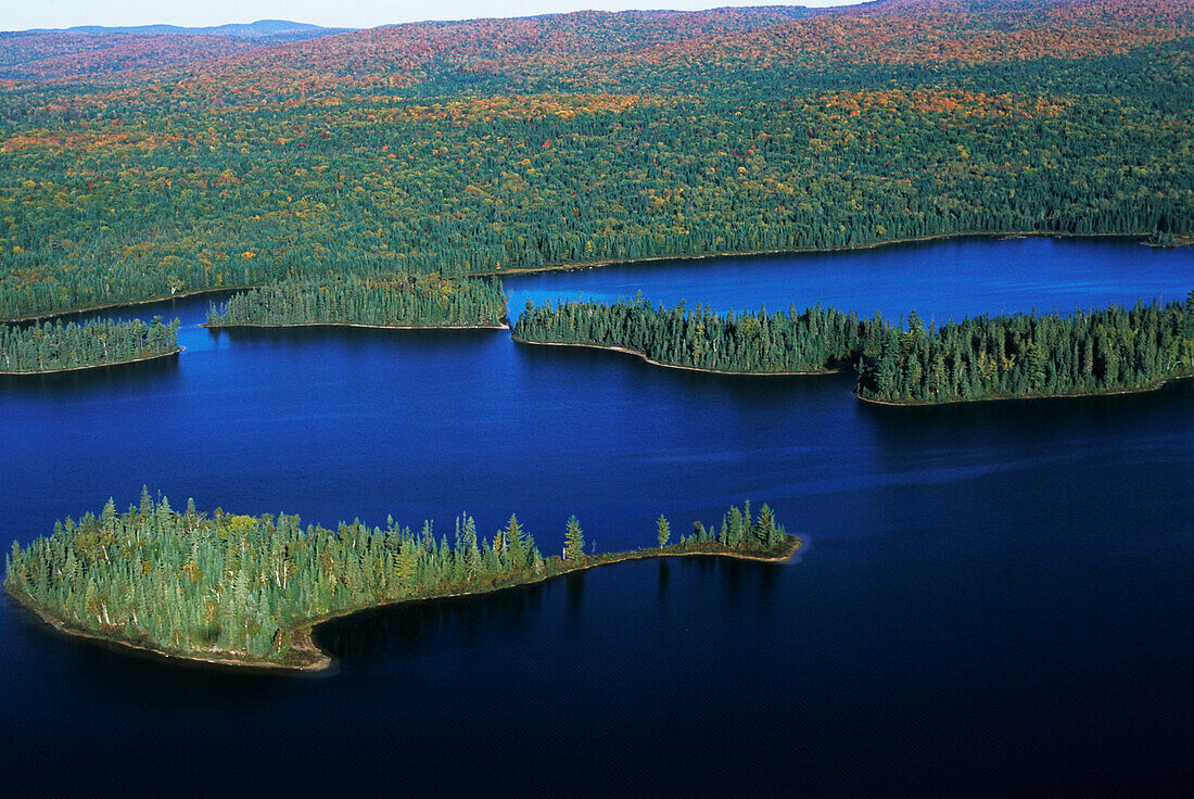 Canada, Quebec Province, Lanaudière, aerial view