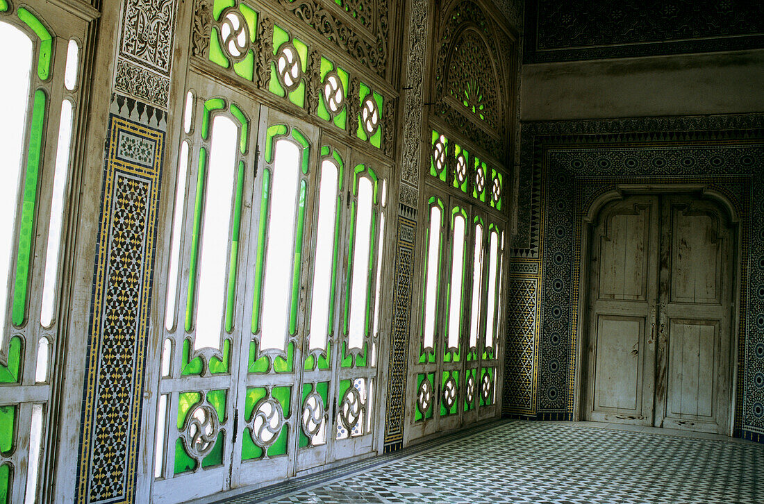 Morocco, Fez, el Mokri palace, indoors
