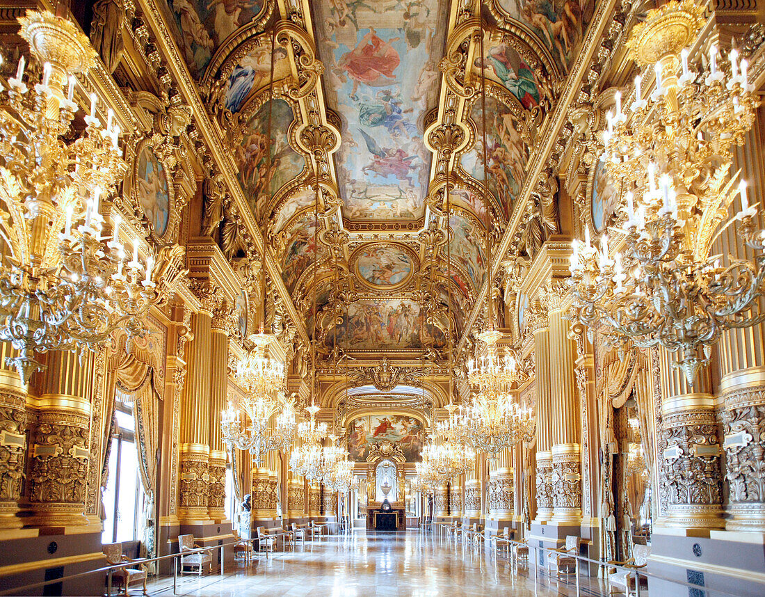France, Paris Opera, Grand Foyer