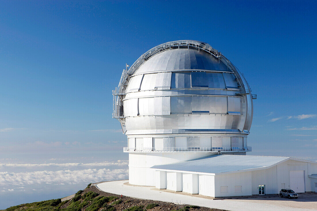 Canary Islands, La Palma, Roque de los Muchachos observatory, Gran Telescopio Canarias