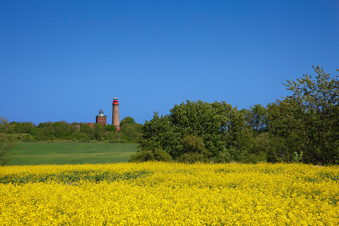 Schinkelturm und Leuchtturm am Kap Arkona, Insel Rügen, Ostsee, Mecklenburg-Vorpommern, Deutschland, Europa
