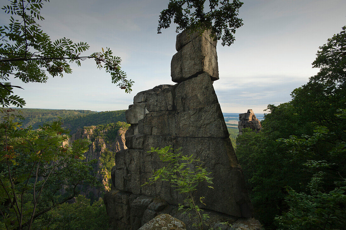 Felsformation, Hexentanzplatz, Thale, Harz, Sachsen-Anhalt, Deutschland