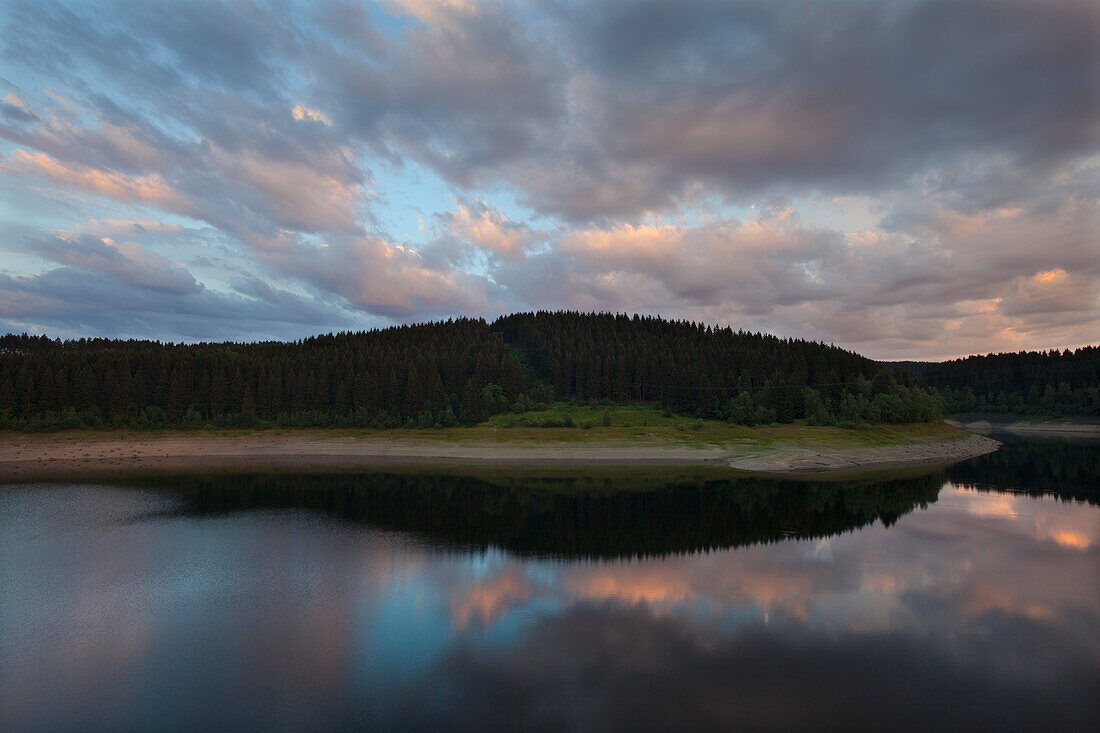 Oker reservoir near Goslar, Harz mountains, Lower Saxony, Germany