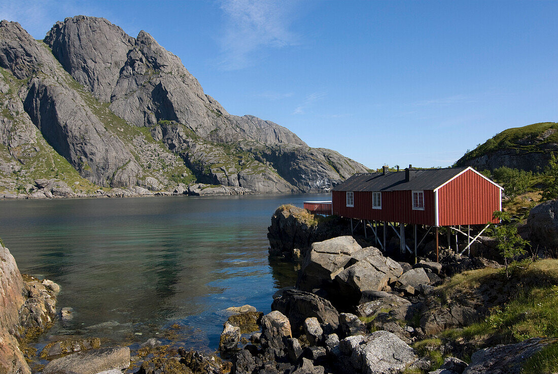 Norway, Lofoten Islands, Nusfjord, fisherman's house